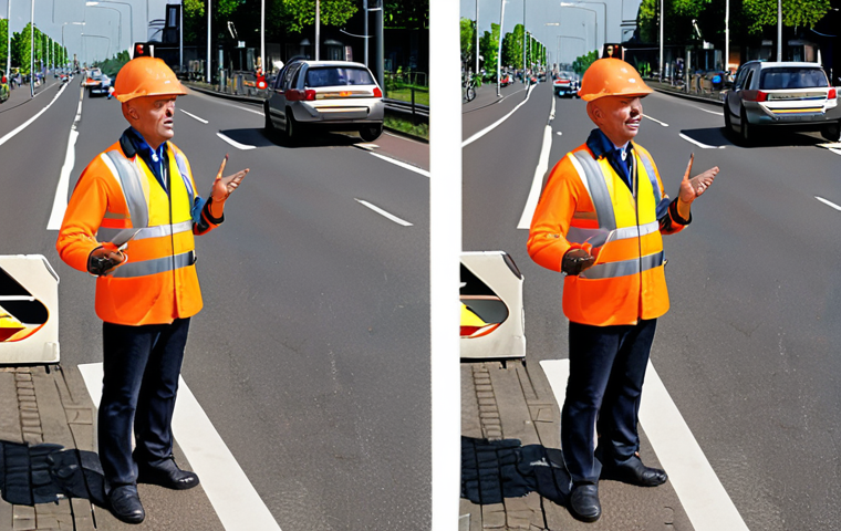 Okay, here are two image prompts based on the provided Dutch text, focusing on key aspects of a traffic controller's job in the Netherlands: